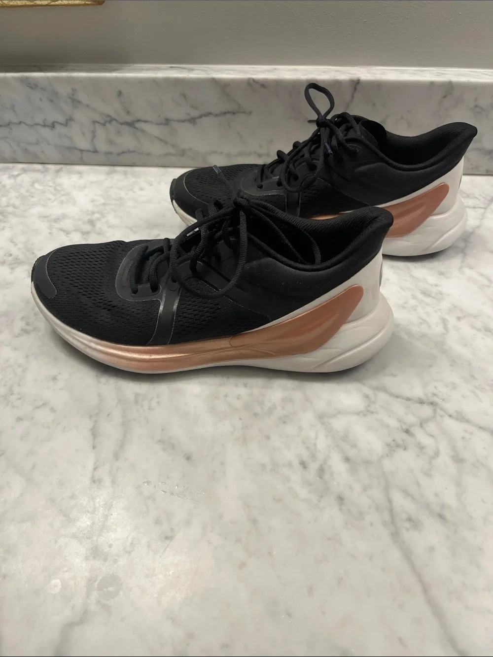 lululemon athletica Black and Rose Gold Women's Athletic Shoes